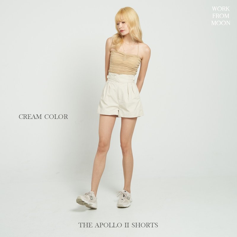 The Apollo II shorts collection in Cream color - Women's Shorts - Other Materials White