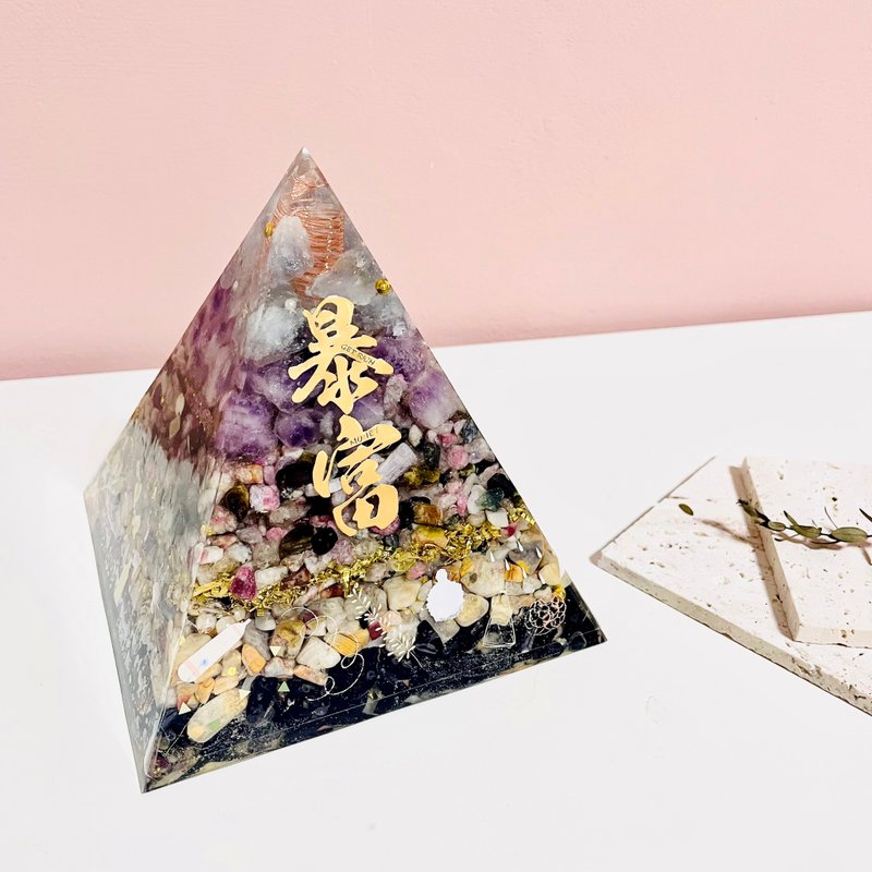 奧剛金字塔/開運招財/水晶療癒/奧剛能量塔/母親節禮物/送禮 - 擺飾/家飾品 - 半寶石 多色