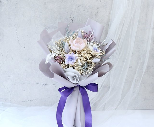 Small Dried Flower Bouquet - Blue/Purple – BIOS APOTHECARY