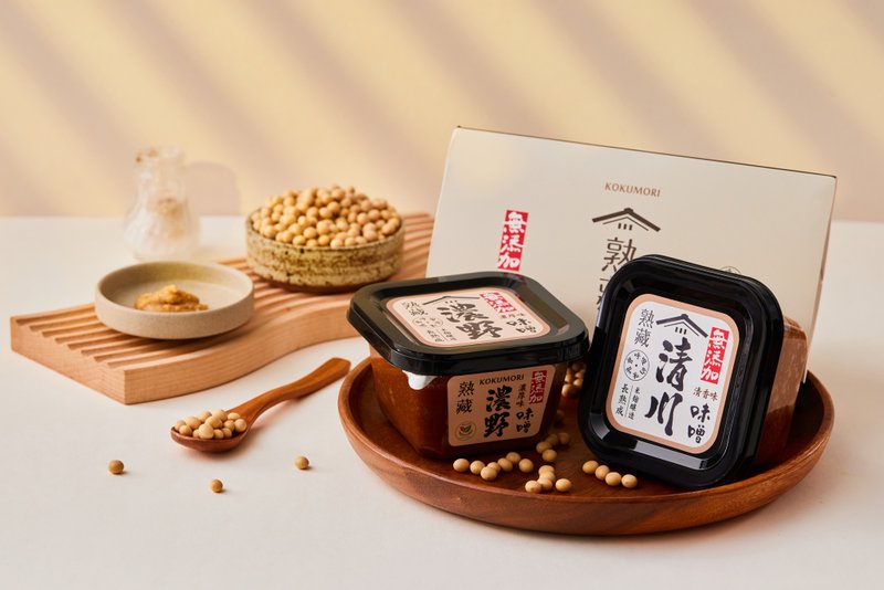 Gu Sheng Ripe Miso 2-pack Qingchuan/Thick Game Miso 320g each 1 box with exquisite paper bag - เครื่องปรุงรส - วัสดุอื่นๆ ขาว