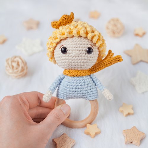 MaraBooHandmade Crochet Pattern The Little Prince Baby Rattle - Digital Item