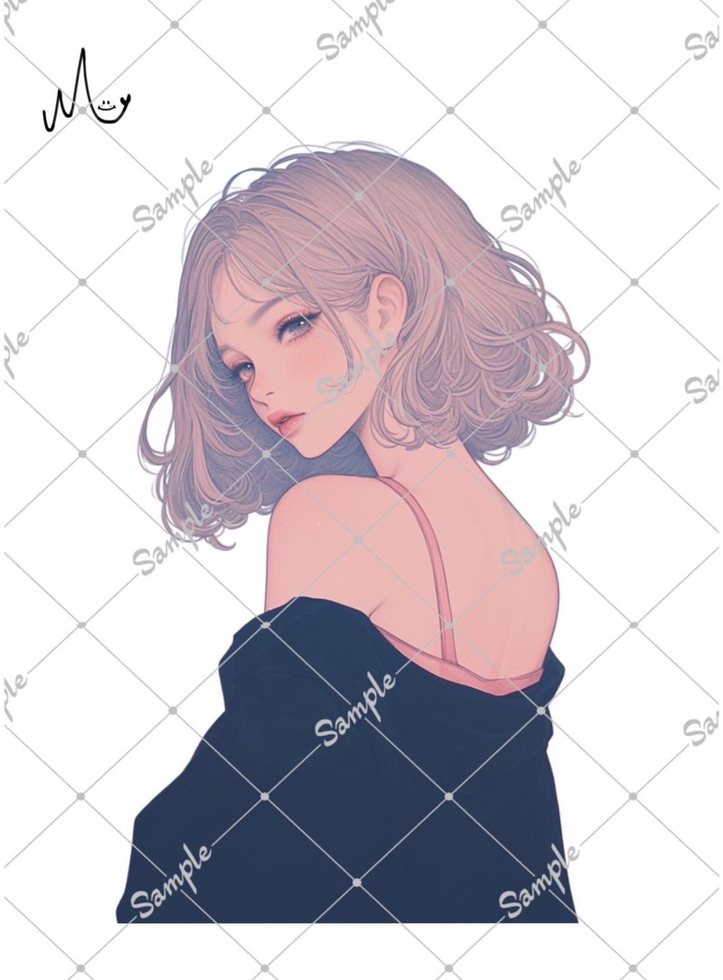 オリジナル人物ステッカー - 貼紙 - 紙 