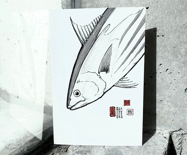 魚・シリーズ2 絵葉書セット - ショップ 三廿両 mrmojoman カード 