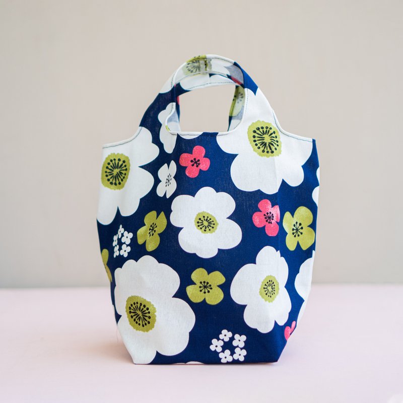 Best Eco-friendly Gift Big Breakfast Bag Cloud Flower - ถุงใส่กระติกนำ้ - ผ้าฝ้าย/ผ้าลินิน หลากหลายสี