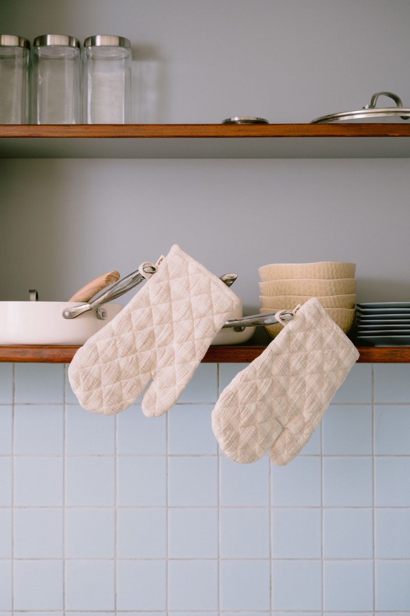 Cotton Oven Mitts (1piece) - 廚具 - 棉．麻 