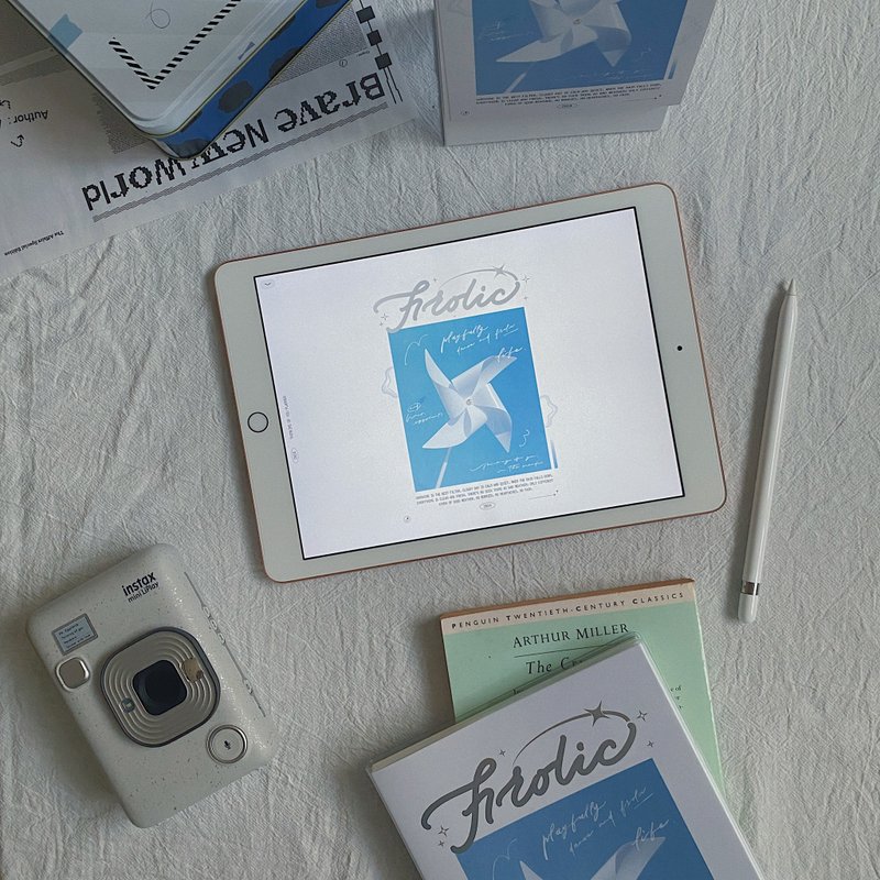 【電子手帳 | 米黃色底紙】Frolic / 2024 寄思手帳 (非實體商品) - 電子手帳及素材 - 其他材質 