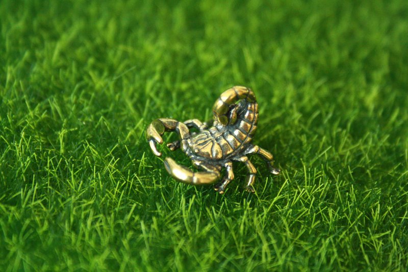 Scorpion - miniature statuette of bronze, metal figurine - Items for Display - Copper & Brass 