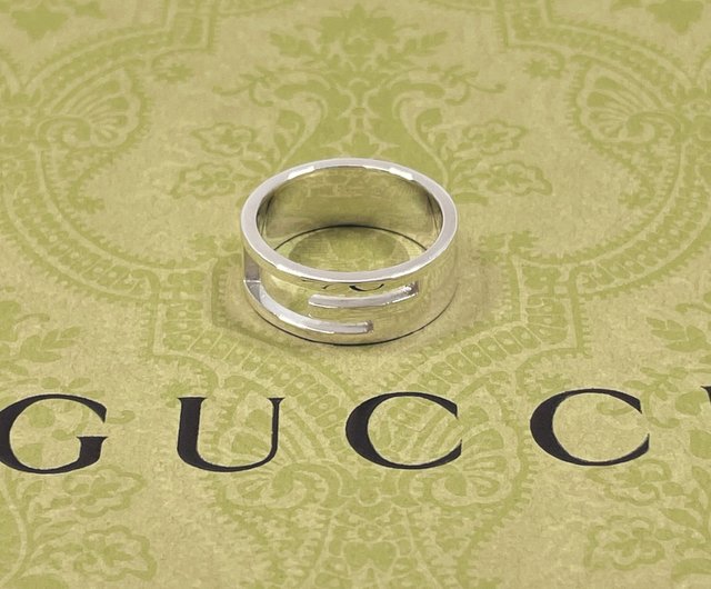 日本直送 中古美品】17号 グッチ GUCCI リング・指輪 ブラン