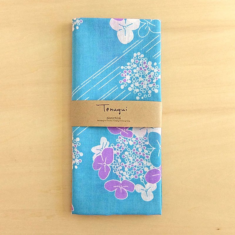 Tenugui Hydrangea - Towels - Other Materials Blue