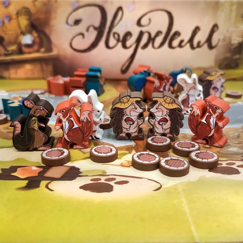Holy Tokens 貼紙包與 Everdell 棋盤遊戲相容