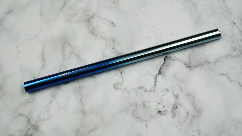 TIGT-鈦吸管--12mm 管徑版本 Grade1 鈦金屬製-藍藍石紋任選 - 環保飲管 - 其他金屬 多色