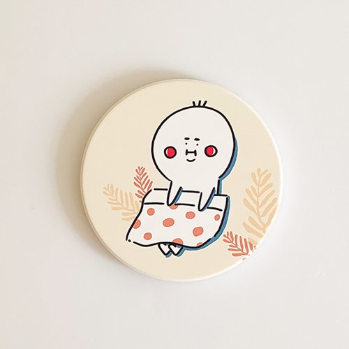 靠伯伯近一點BoBoo 杯墊 | 躺好躺滿