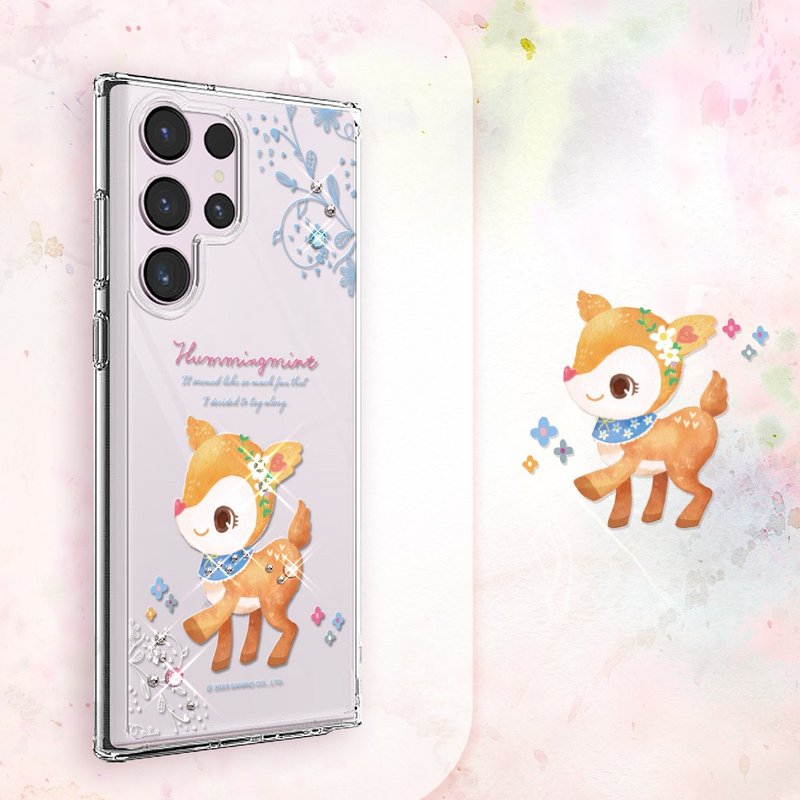 Sanrio S25/S24/S23/S22 thin and light military standard anti-fall crystal color diamond mobile phone case-Huayuan Nilu - Phone Cases - Other Materials Multicolor