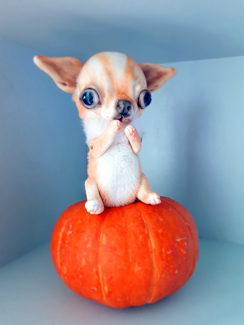 Custom order for BAMBY Peach Chihuahua Teddy Puppy Plush Toy Dog Stuffed - 公仔/玩偶 - 其他材質 卡其色