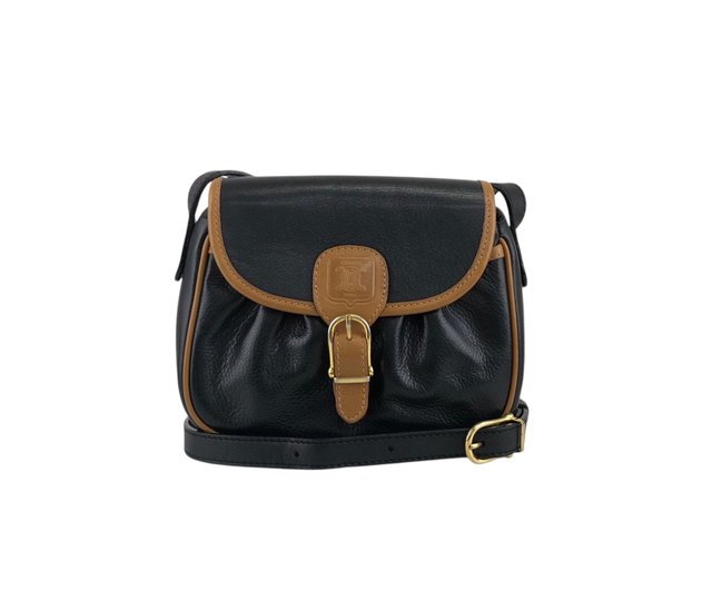 日本直送 名牌中古包 】CELINE セリーヌ ショルダーバッグ ブラック