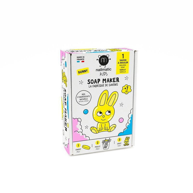 nailmatic Kids DIY 小兔子肥皂製作禮盒 - 寶寶/兒童玩具/玩偶 - 濃縮/萃取物 多色