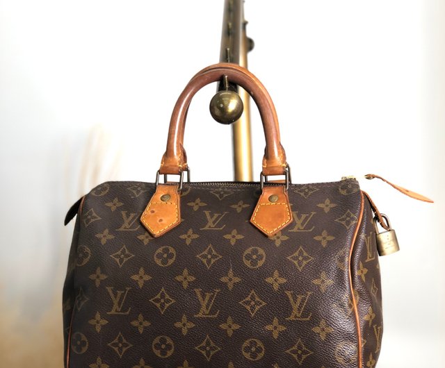 日本直送 名牌中古包 】LOUIS VUITTON モノグラム ハンドバッグ PVCレザー スピーディ25 M41528 ミニボストン afefax  - ショップ VintageShop solo トートバッグ・ハンドバッグ - Pinkoi