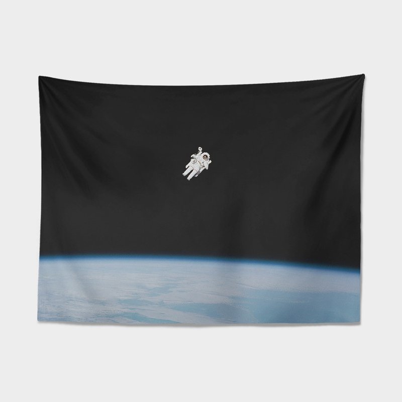 藝術布幔 | 太空漫步 by 拖稿王 | Z999HD001 - 壁貼/牆壁裝飾 - 聚酯纖維 黑色