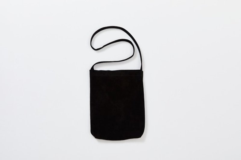 Leather Shoulder Bag S Black | Men's Women's Pigskin Clutch Bag 2WAY Present Black - กระเป๋าแมสเซนเจอร์ - หนังแท้ 