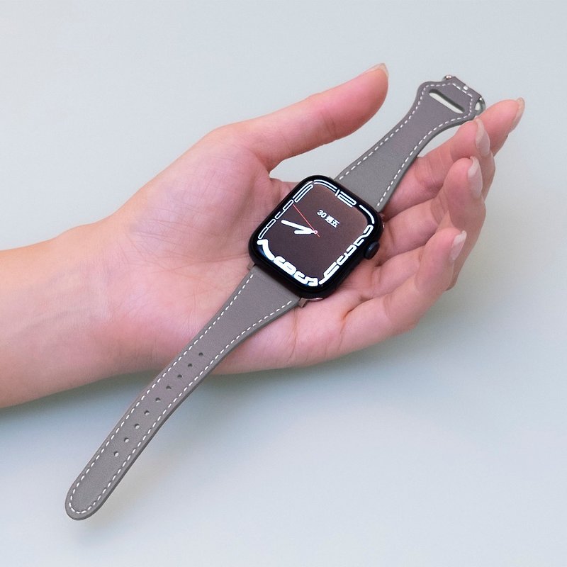 Torrii Apple Watch Band Venus 本革コレクション - グラベルグレー - 腕時計ベルト - 革 