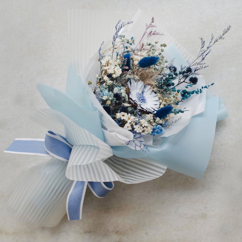 Dry bouquet [Ice Heart Ocean] African Sun Dry Bouquet - Dried Flowers & Bouquets - Plants & Flowers 