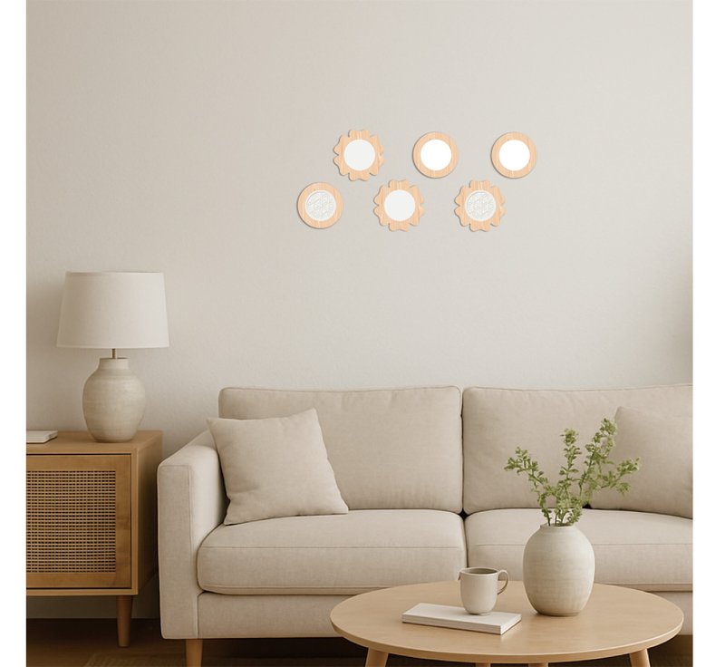 松木壁掛裝飾盒  原木 X 插花 X  裝飾  X 文具收納 X 擴香療癒 - 牆貼/牆身裝飾 - 木頭 