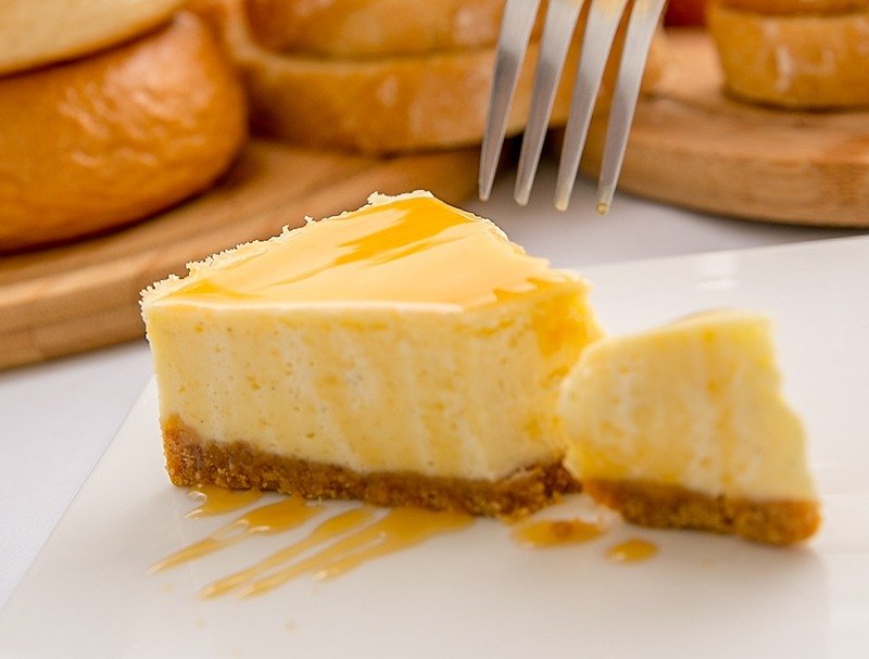 Classic New York Cheesecake - Savory & Sweet Pies - Fresh Ingredients Orange