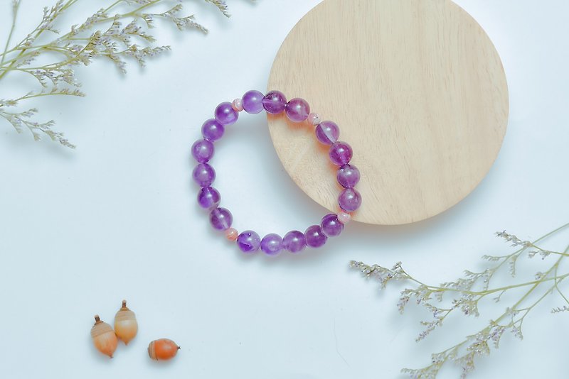 Suddenly (Bracelet Series) Amethyst (10mm)-Spirituality/Wisdom - Bracelets - Gemstone Purple
