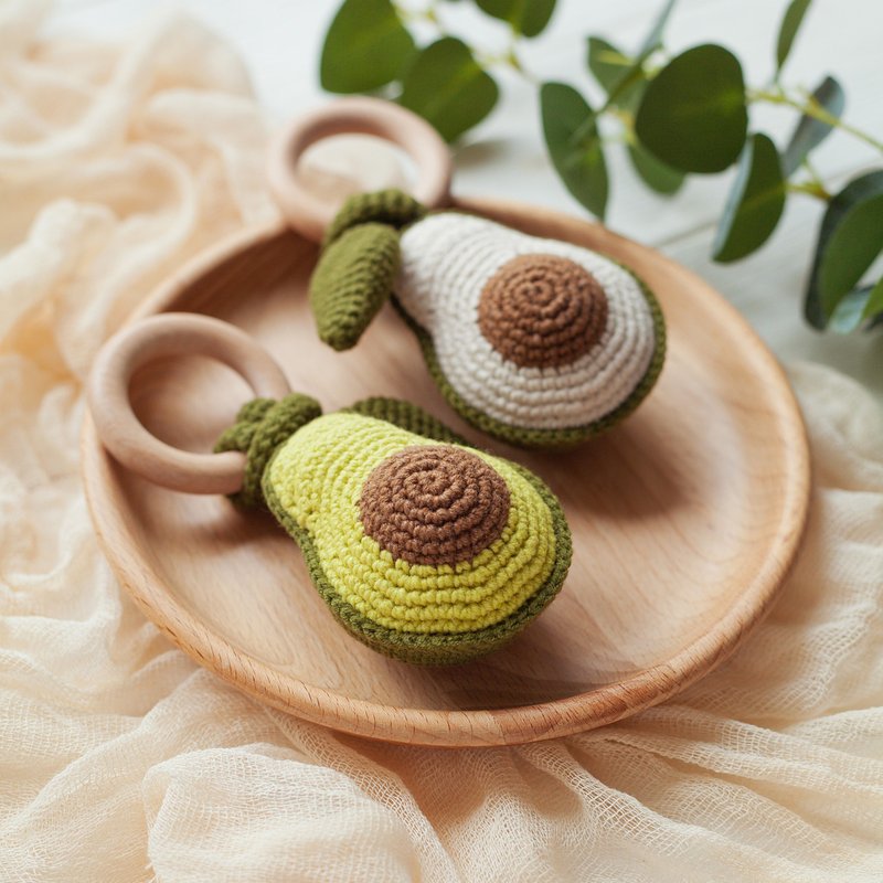 Avocado Baby Rattle Instruction Manual - Digital item Crochet Pattern - 手工藝教學/工具書 - 其他材質 