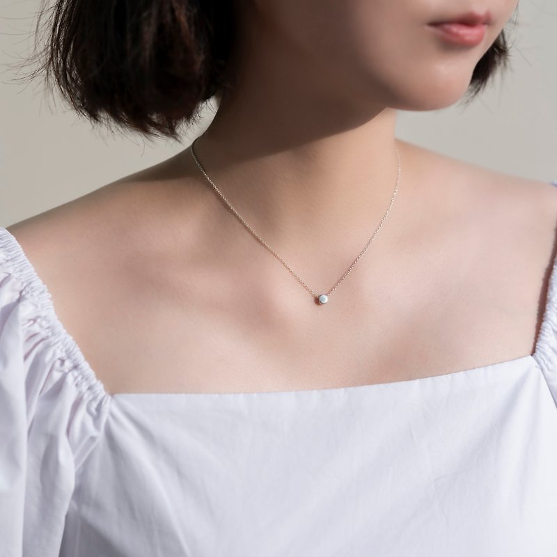 เงินแท้ สร้อยคอ สีเงิน - Spot [Seed of Faith confidence seed] 925 sterling silver design necklace