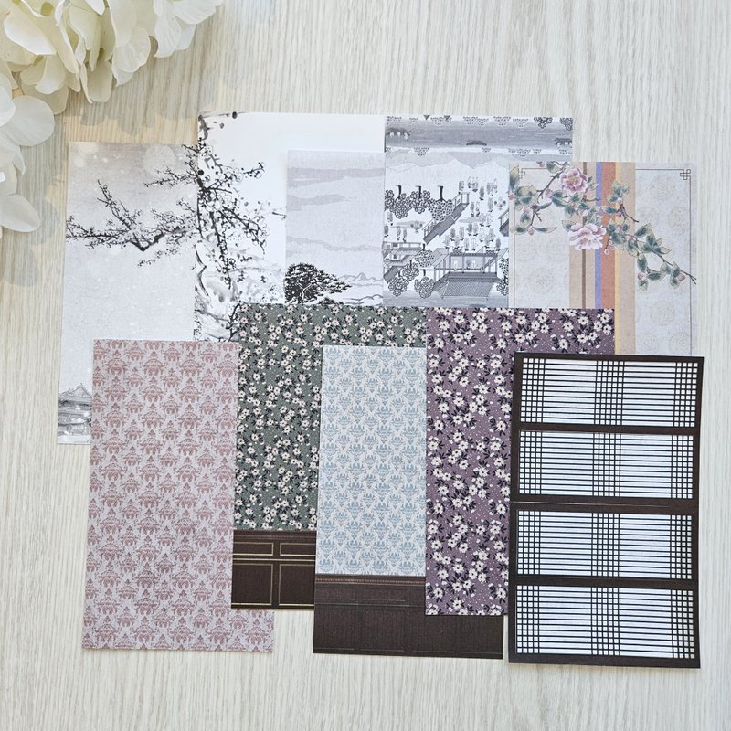 Oriental design paper _ middle age - 貼紙 - 紙 