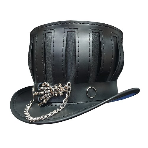 Wallets And Hats 4 U Steampunk Gothic Mad Hatter Leather Top Hat