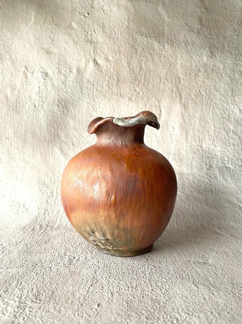 柴燒 - 侘寂風花瓶 - 花瓶/花器 - 陶 