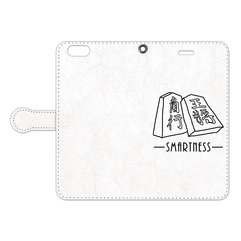 [Notebook type iPhone case] SMARTNESS / piece - Phone Cases - Paper White