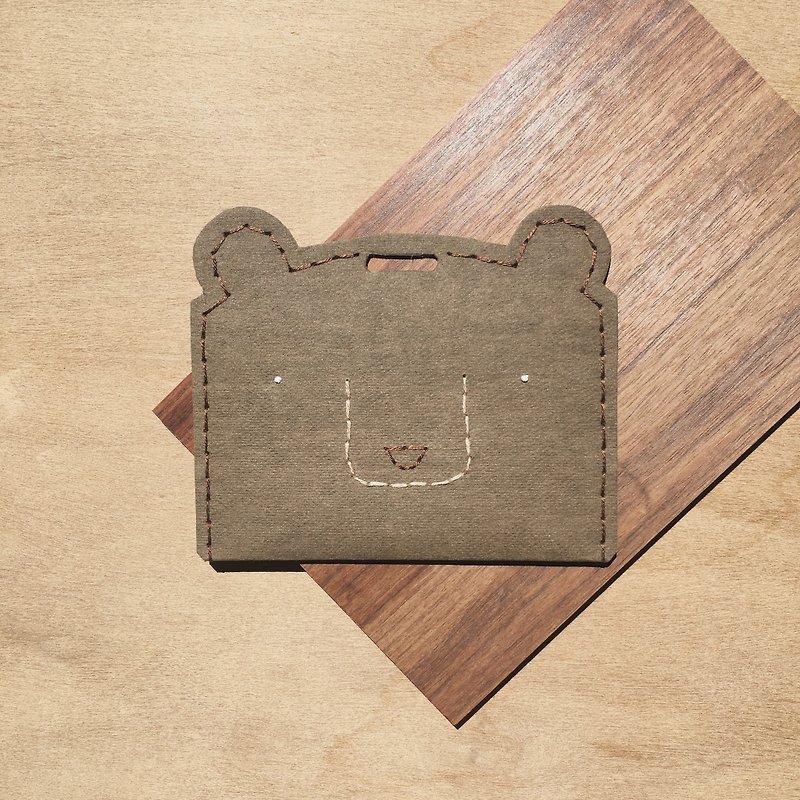 Grizzly ticket holder - ID & Badge Holders - Paper Brown