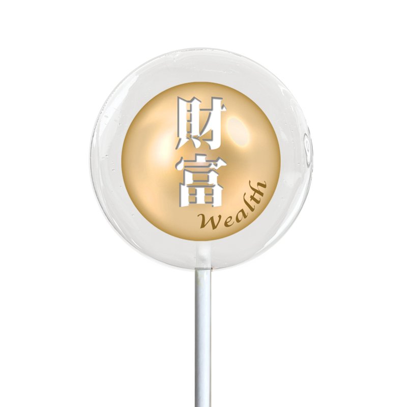 【Crystal Lollipop】Blessing Pearl-WEALTH - ขนมคบเคี้ยว - อาหารสด สีใส