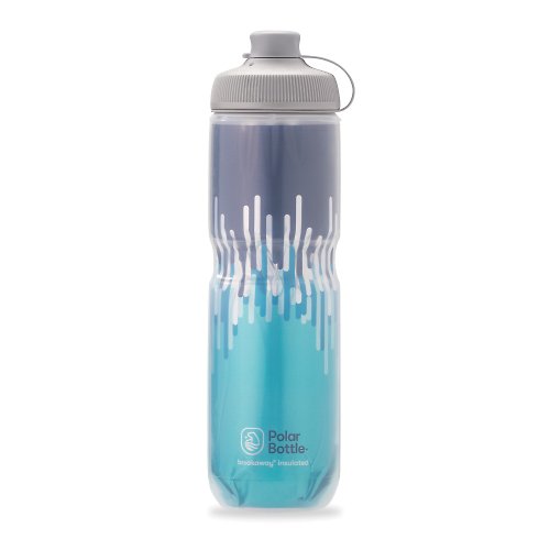 Polar Bottle 台灣經銷（城市綠洲） Polar Bottle 24oz MUCK 雙層保冷噴射水壺 ZIPPER 水藍