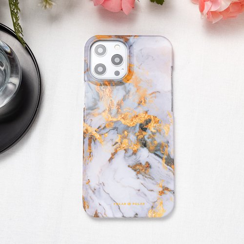 POLAR POLAR iPhone / Samsung 大理石霧紋雲石紋 半包硬殼 手機殼【客製】