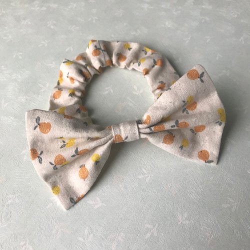 犬貓首輪製作所 蝴蝶結鬆緊項圈 寵物領結 啾啾 bow tie -- 蜜柑 M號