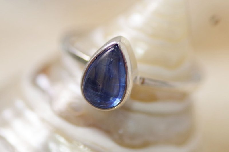 カイヤナイトのシルバーリング - 戒指 - 寶石 藍色