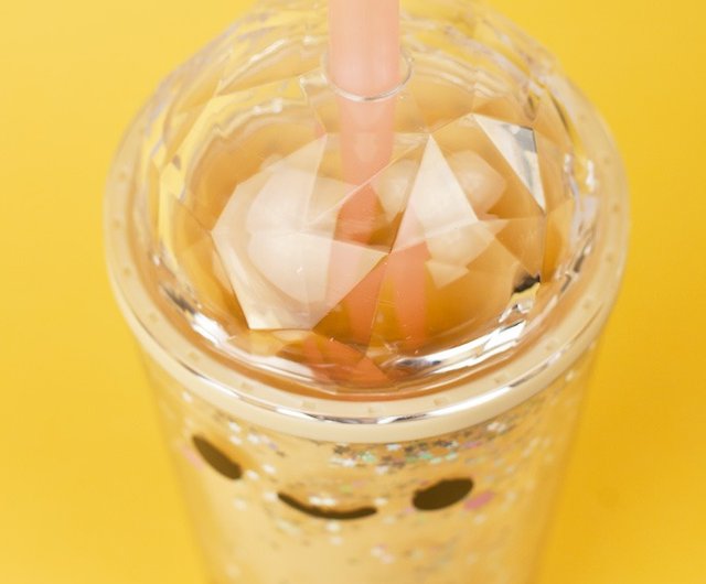 Pearl Boba Tapioca Milk Tea Sparkly Tumbler - SMOKO
