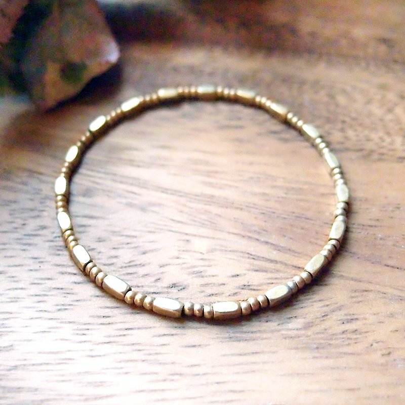 VIIART. MUJI IX. Bronze bracelet - สร้อยข้อมือ - โลหะ สีทอง