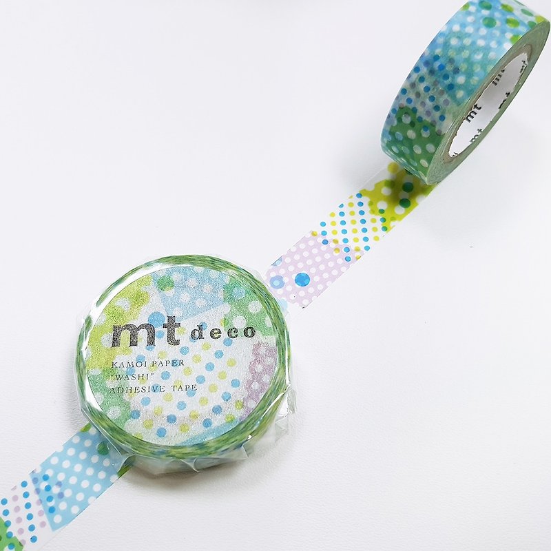 mt Deco Masking Tape 【Negapoji Dot Blue (MT01D423)】2018 summer - Washi Tape - Paper Blue