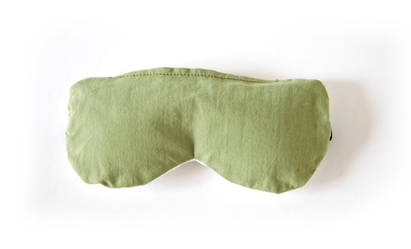 聖木薰衣草香氛眼罩–青綠 物理冷熱敷|重複使用|助眠|舒壓 - 眼罩 - 棉．麻 綠色