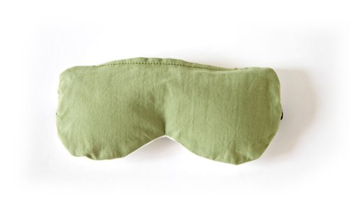 PEACEFULNING｜寧靜力量 聖木薰衣草香氛眼罩–青綠 物理冷熱敷|重複使用|助眠|舒壓