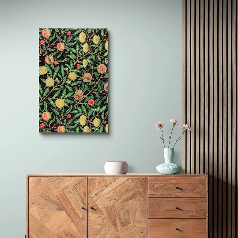 William Morris Fruit (or Pomegranate) 藝術微噴無框畫 - 海報/掛畫/掛布 - 聚酯纖維 