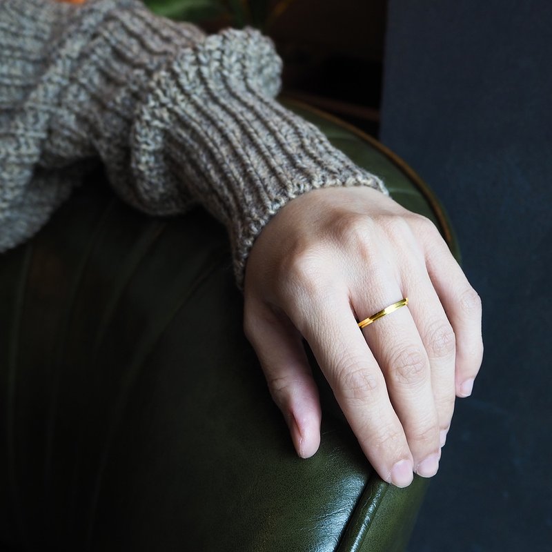 complement f ring k_互補f戒指k K金 對戒 婚戒 求婚戒 訂婚戒 - 戒指 - 貴金屬 金色