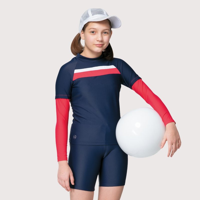 男の子と女の子のためのMITビッグキッズツーピース水着 - 水着・水泳用品 - ナイロン ブルー