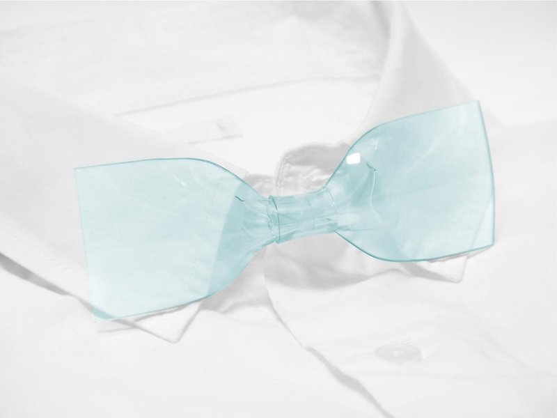 Transparent Bowtie (Heavenly Blue ) - Ties & Tie Clips - Other Materials Blue