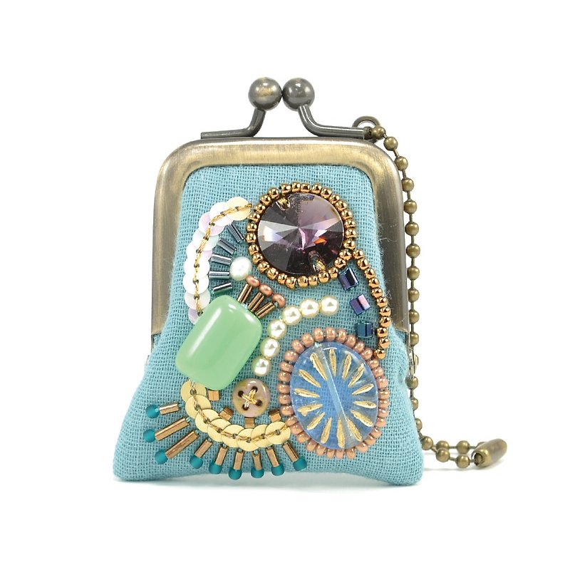 tiny purse for rings and pill,coins,accessories,bag charm purse 9 - กระเป๋าเครื่องสำอาง - พลาสติก สีน้ำเงิน